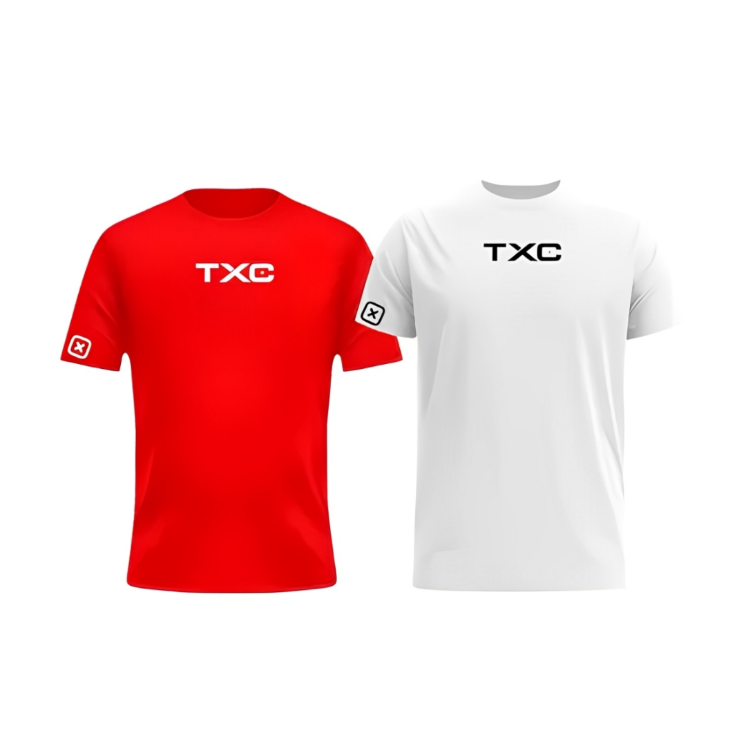 Kit TXC Urban – Camisetas Vermelha e Branca