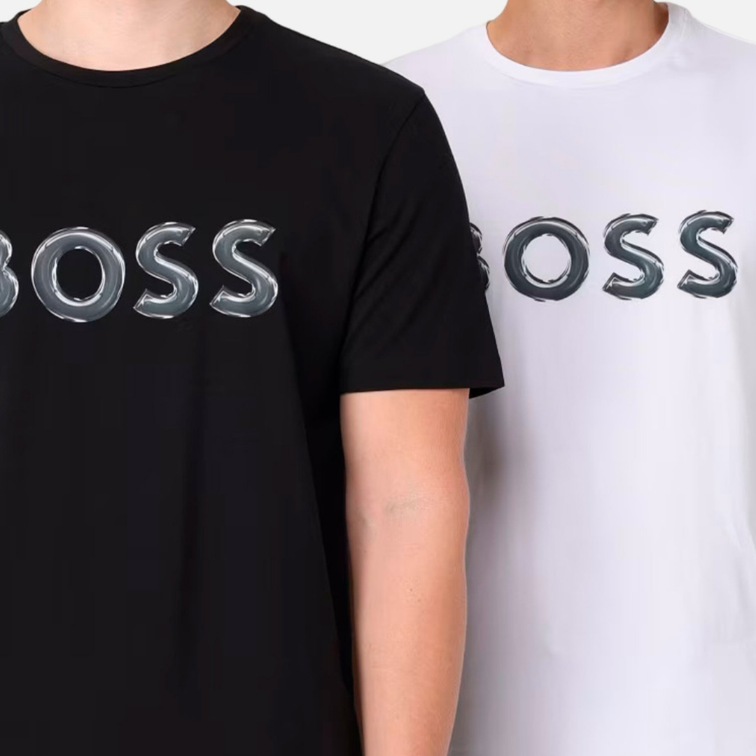 Kit 2 Camisetas BOSS Logo Bordado