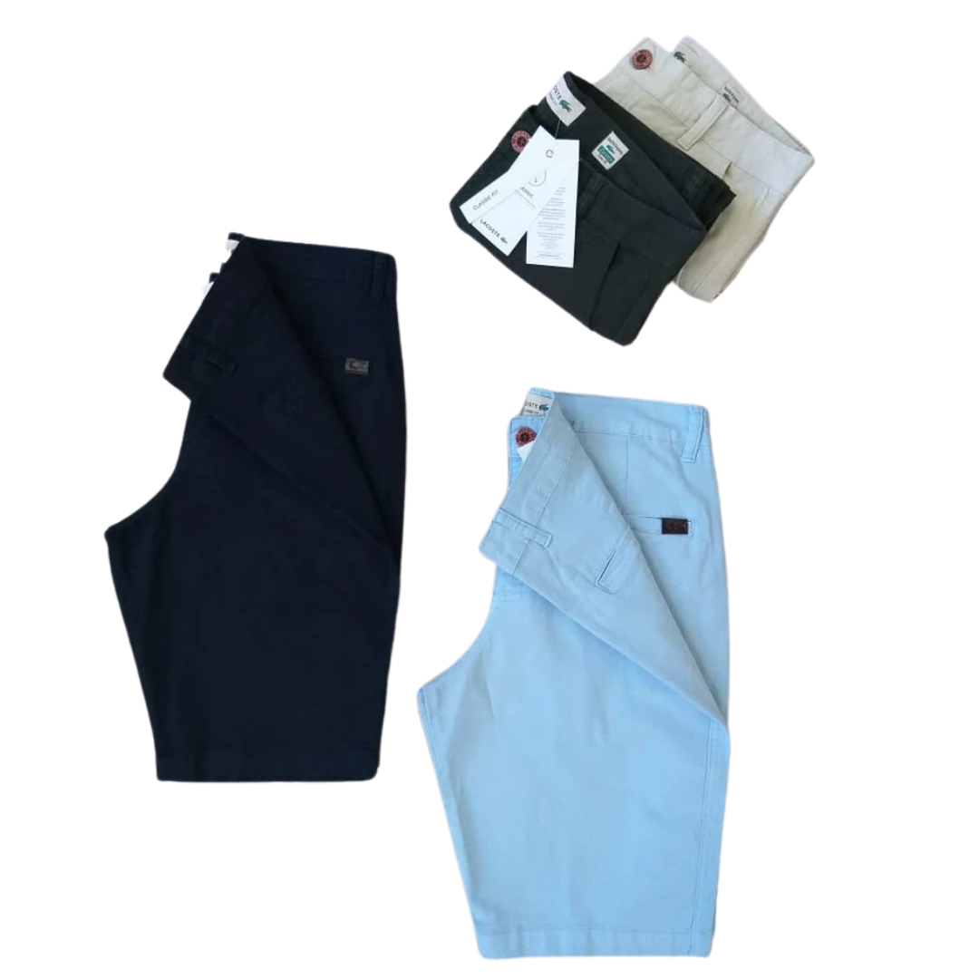Kit 4 Bermudas Lacoste – Cores Elegantes