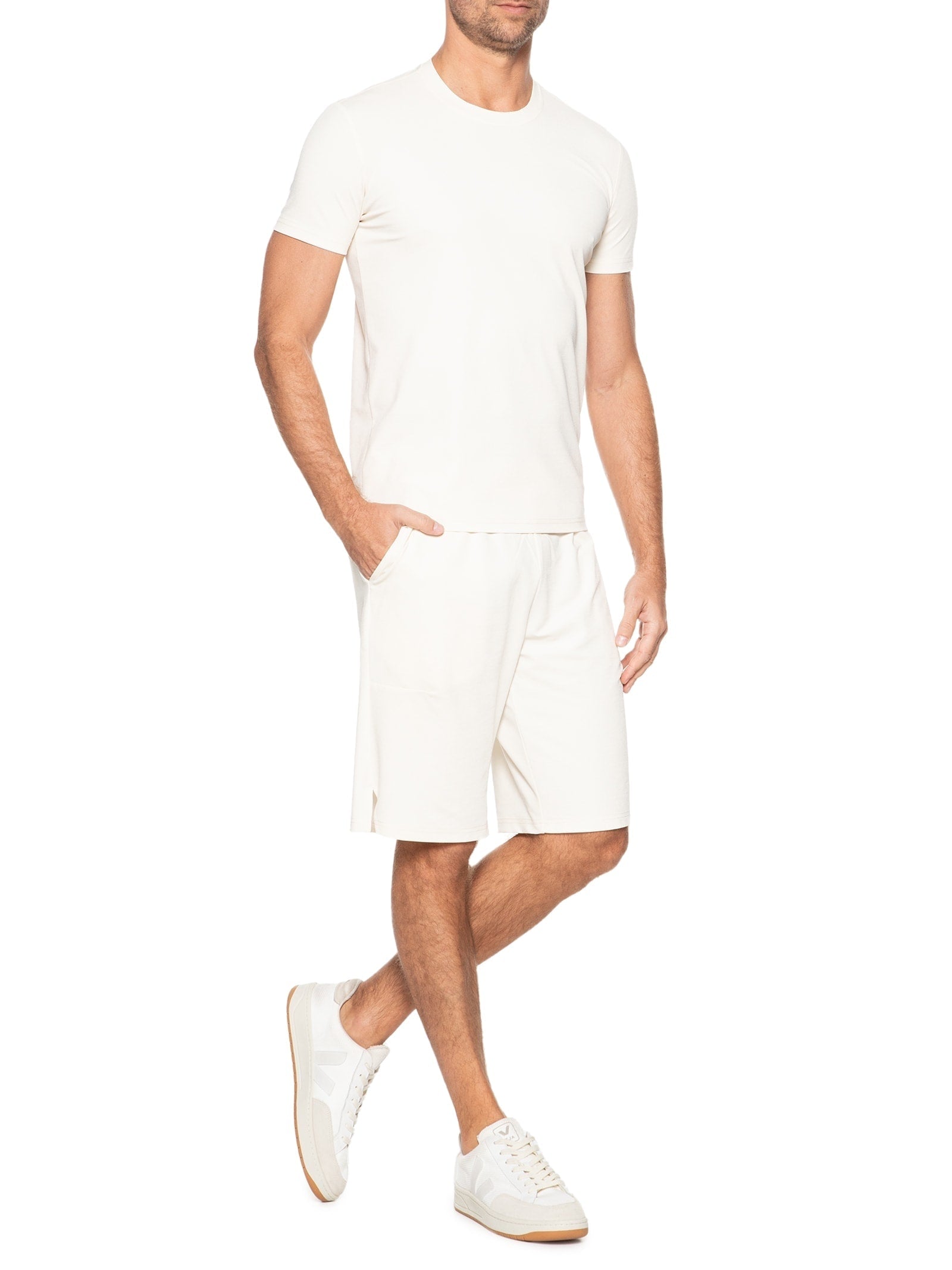 Conjunto Masculino Básico Camiseta E Bermuda - Preto - Imagem 2