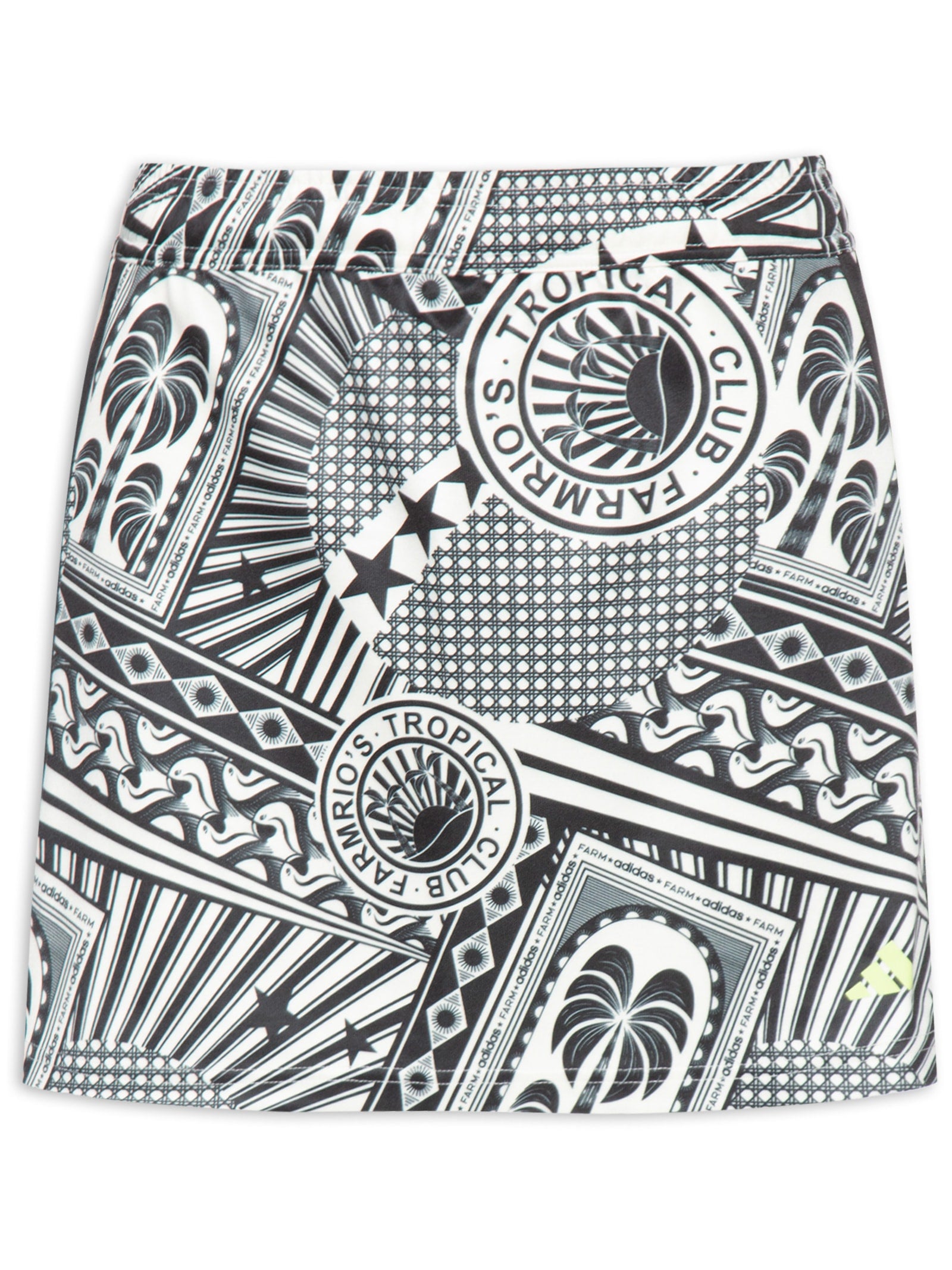 Bermuda Feminina Alfaiataria Estampada - Off White