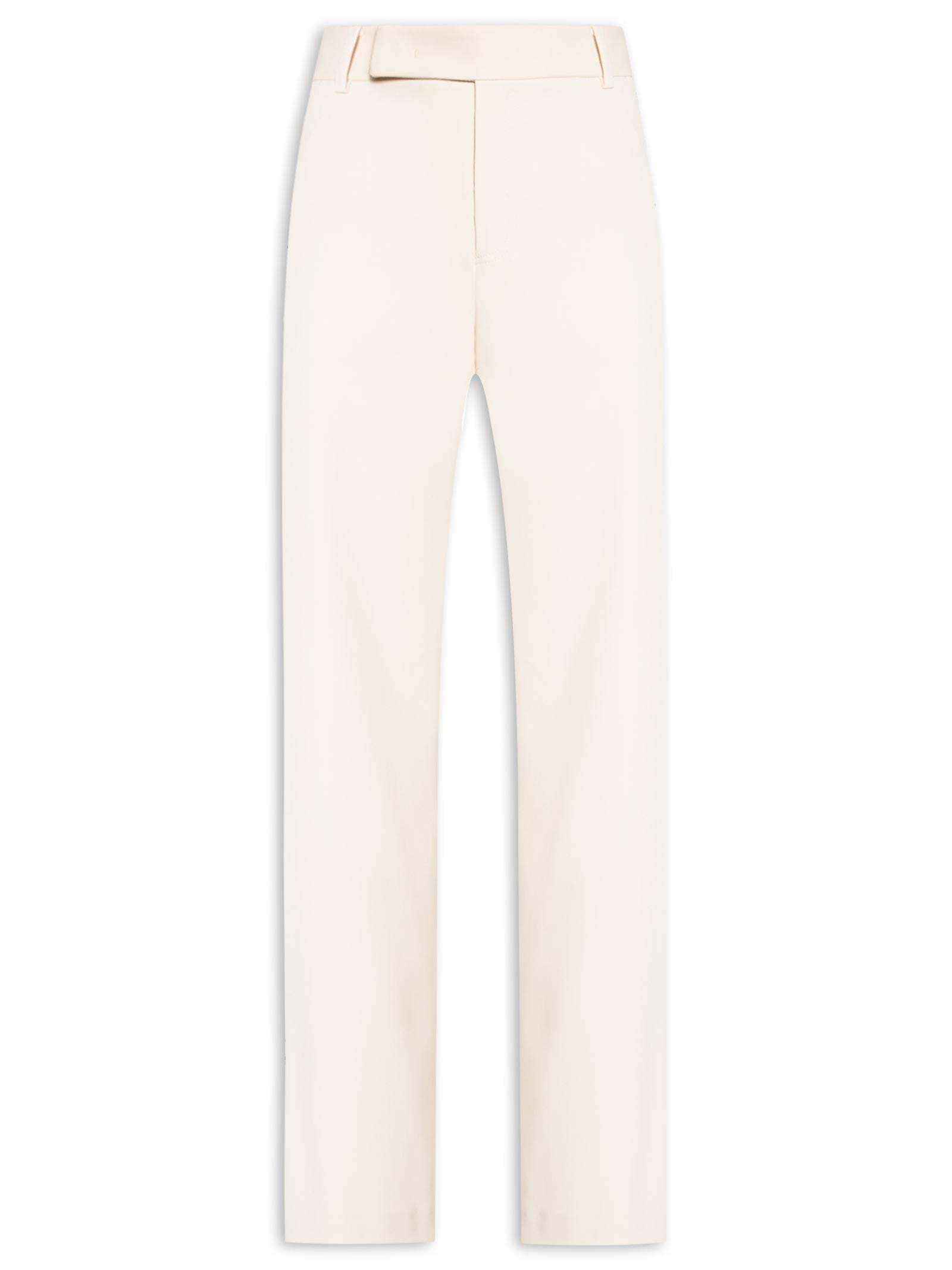 Calça Feminina Boot Cut Cintura Alta - Bege