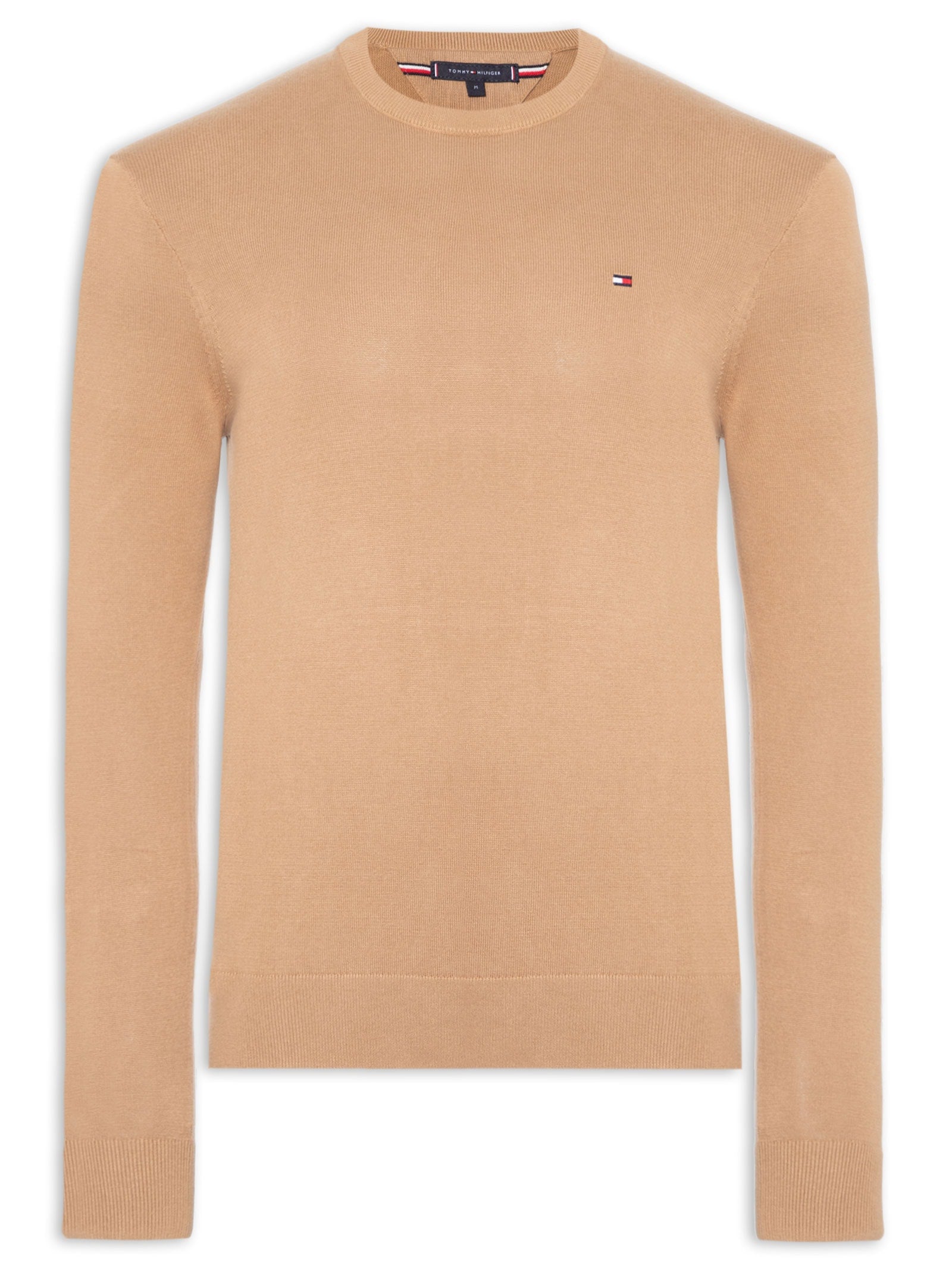 Suéter Masculino Básico Regular Fit em Tricot de Algodão - Azul