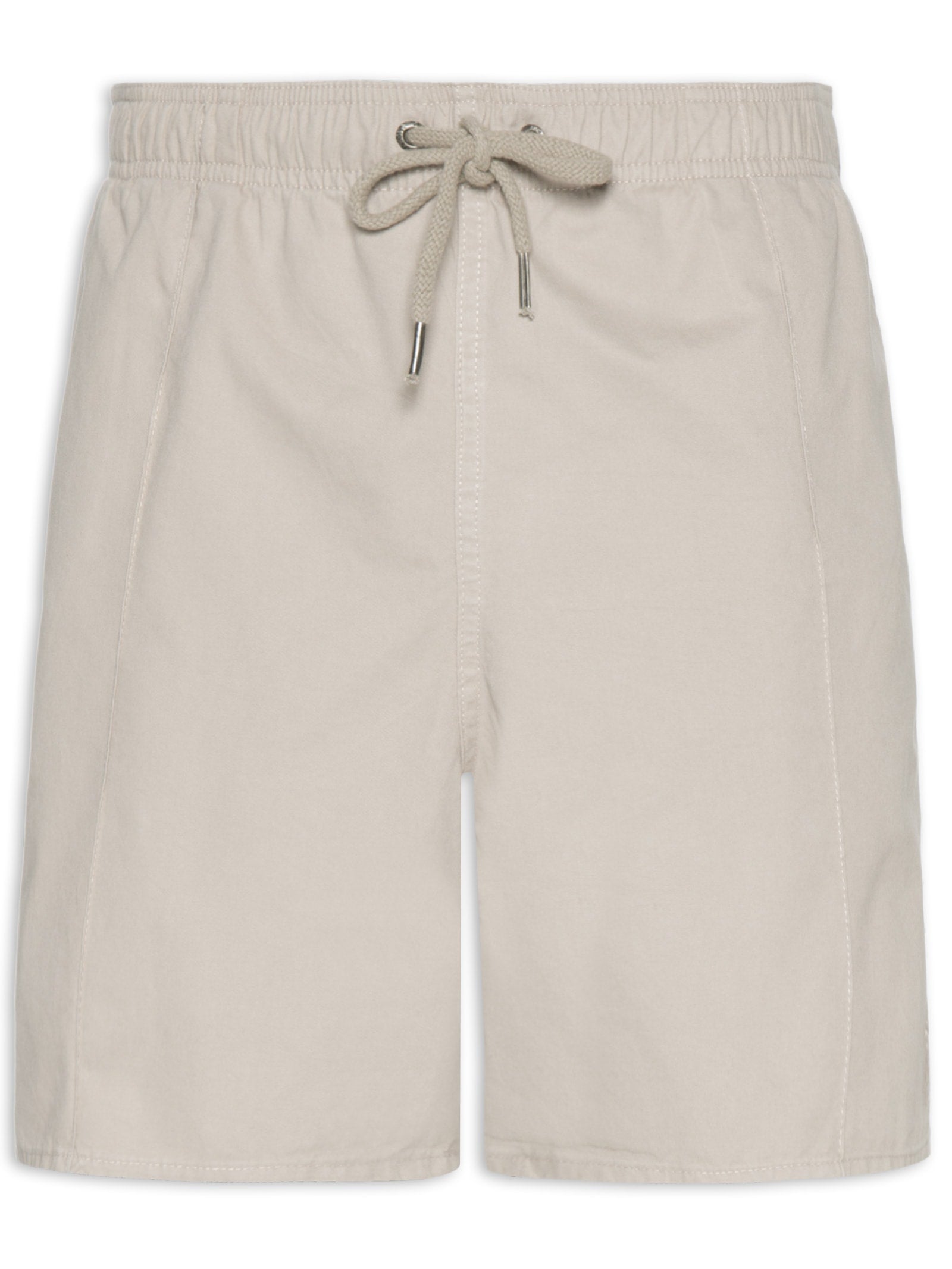 Conjunto Masculino Básico Camisa Manga Curta e Short - Bege