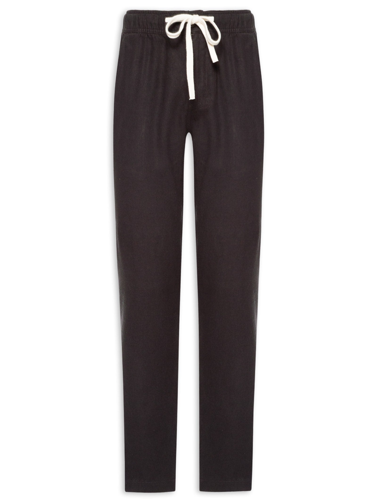 Calça Masculina Cargo Em Linho - Preto