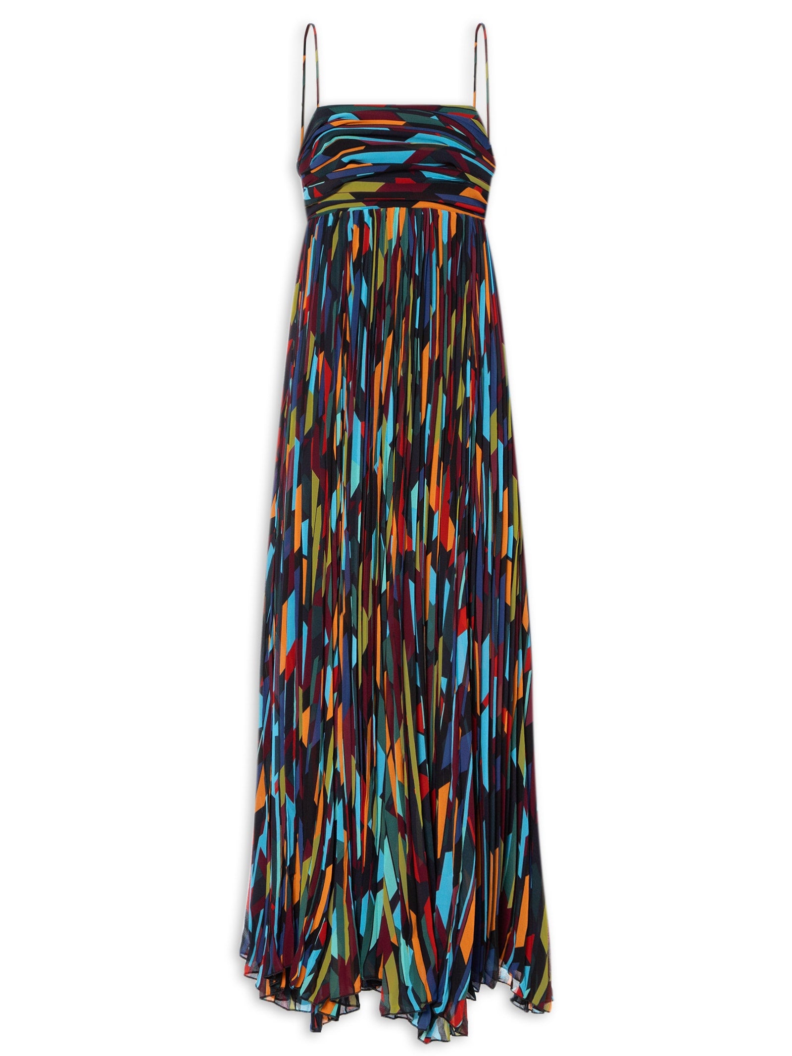 Vestido Midi Alça GGT Estampa Retro - Preto