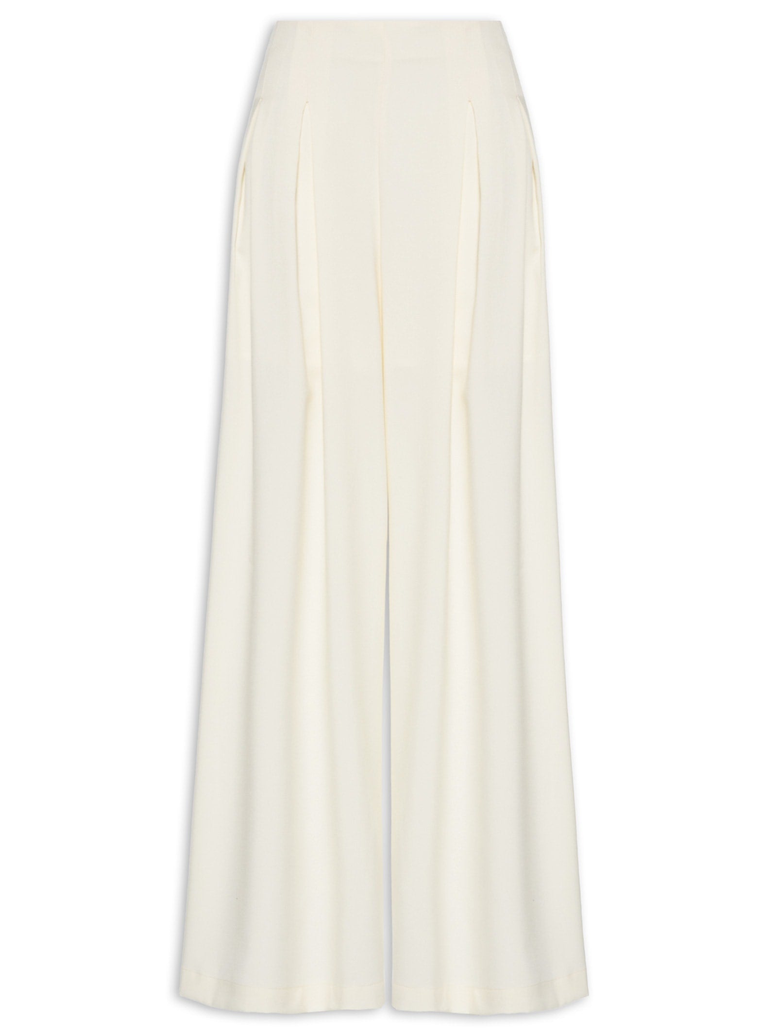 Calça Feminina Cintura Alta Pantalona - Off White