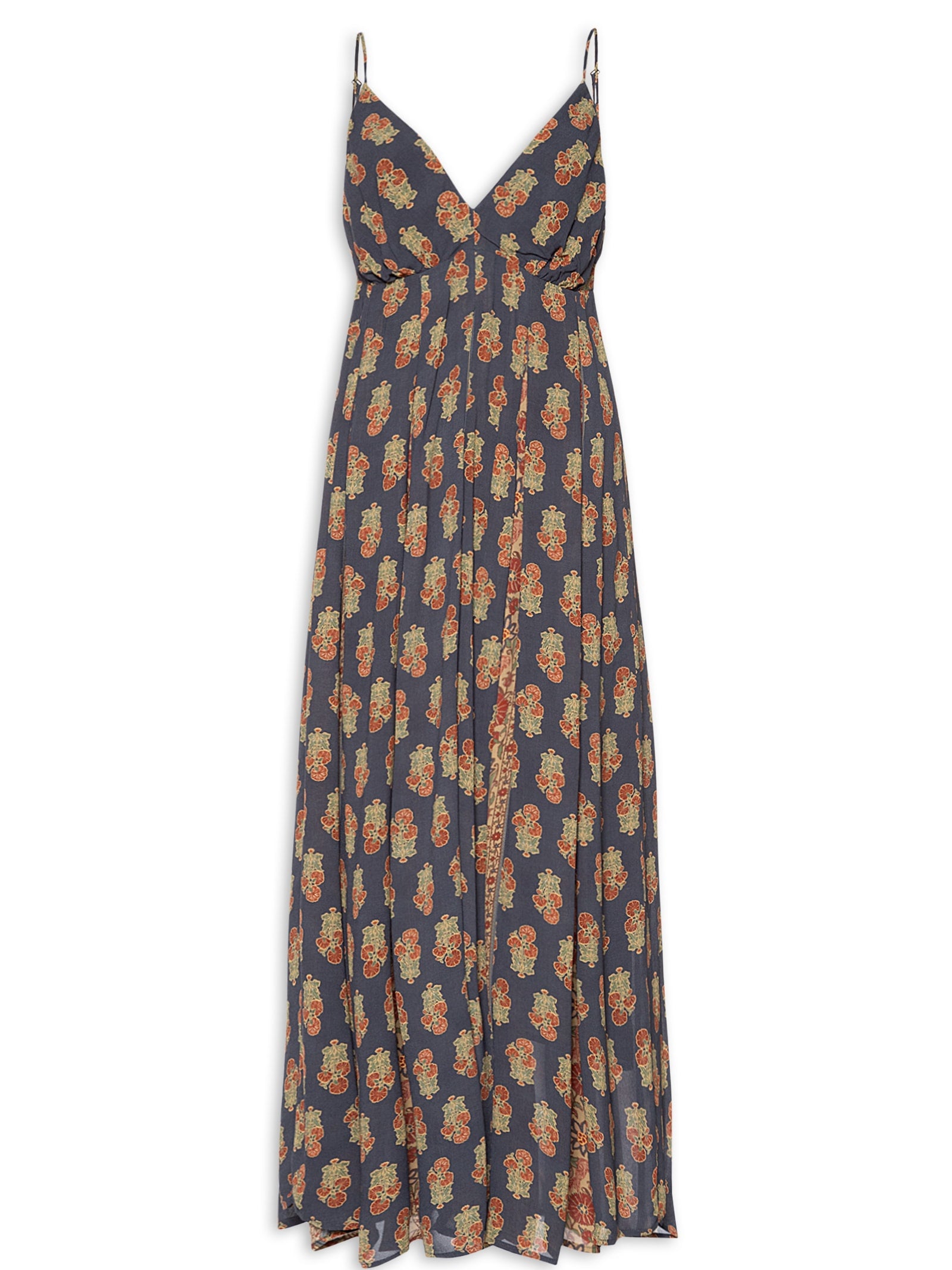 Vestido Alça GGT Estampa Pois Zafira E - Azul
